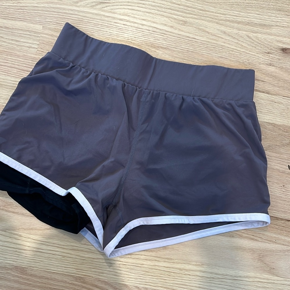 Fabletics Gray Athletic Shorts